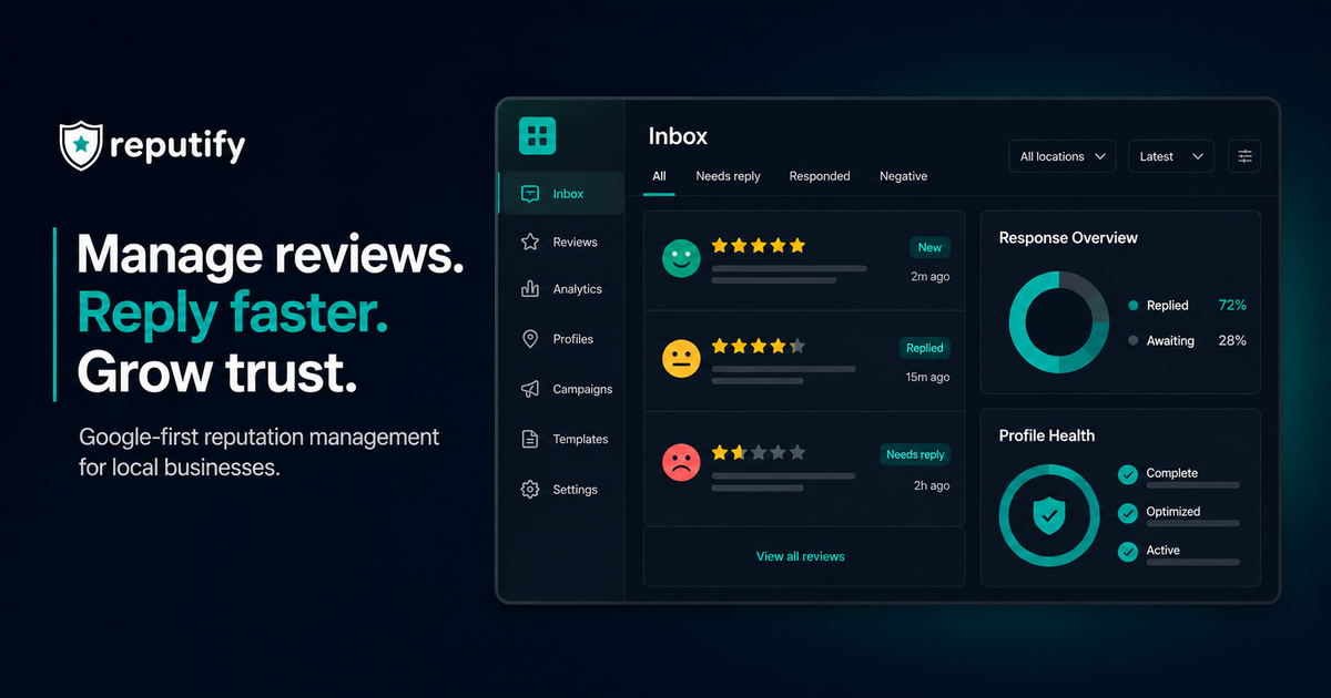 Reputation App Login Reputation Management & Review Management Software | Reputify
